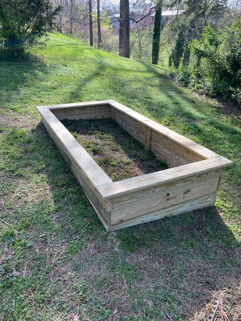 How to build a raised garden bed - done